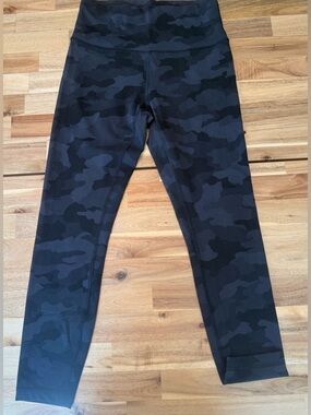 lululemon athletica Black & Charcoal Camo High-Rise Leggings